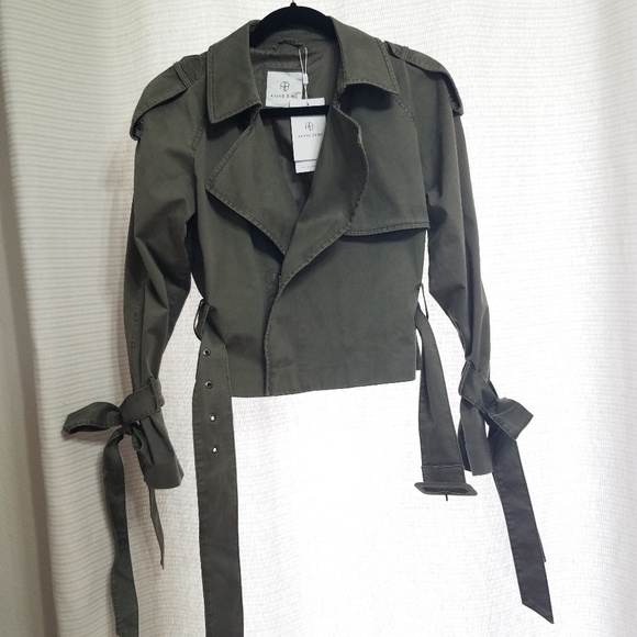 Anine Bing cropped trench coat - Picture 5 of 8